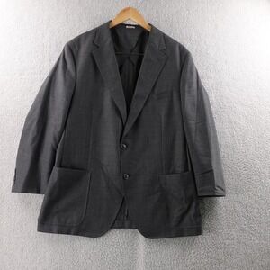 Peter Millar Men 46R Charcoal Gray Wool Luxury Sport Coat Made in Portugal